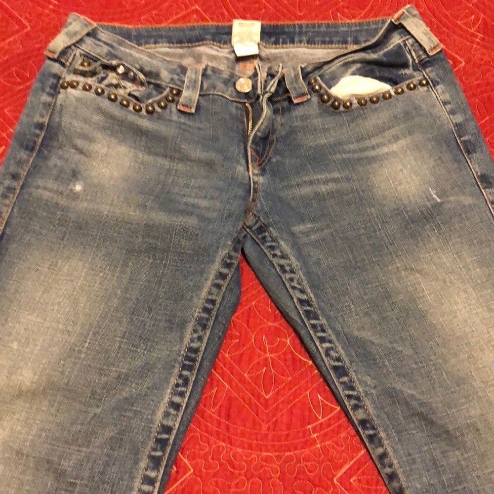 Vintage studded True Religion Jeans.